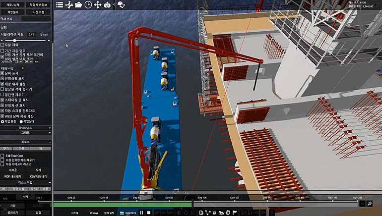 VR simulation of 3D design drawings